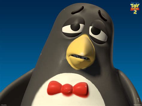 penguin from toy story|wheezy toy story voice.